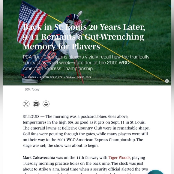 ⛳️  🌎 WORLD GOLF CHAMPIONSHIP Banner Bellerive 2011  RARE 9-11 Event 🫣 - Picture 2 of 16